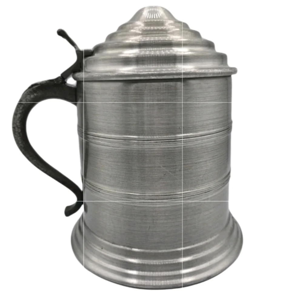 Vintage Pewtertone Ice Bucket Beer Stein Barware Tankard Antique Serve 11